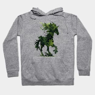 Leafy unicorn deity Hoodie